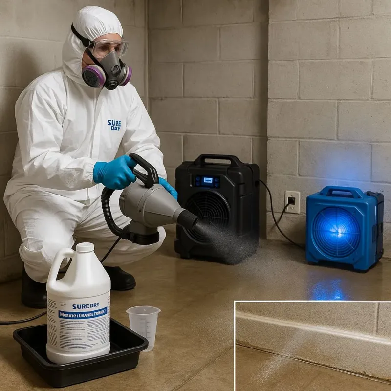 Sanitization and Odor Removal process in Holland, TX